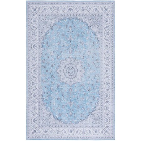Safavieh 6 x 9 ft. Tucson Collection Rectangle Power Loomed Rug Blue & Grey TSN187M-6